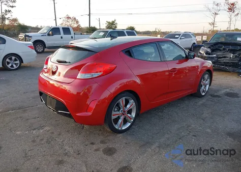 2017 Hyundai Veloster Value Edition из США, поврежденный, VIN KMHTC6AD6HU321596